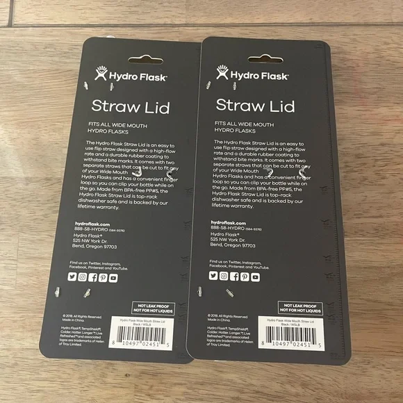 Pack of 2- Hydro flask straw lid - Picture 2 of 6